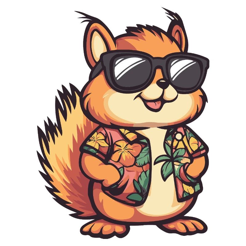 Eichhörnchen Comic Lustig Sommer