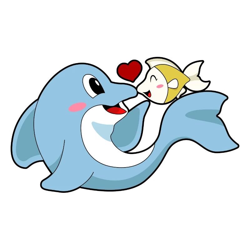 Dolphin Love Fish