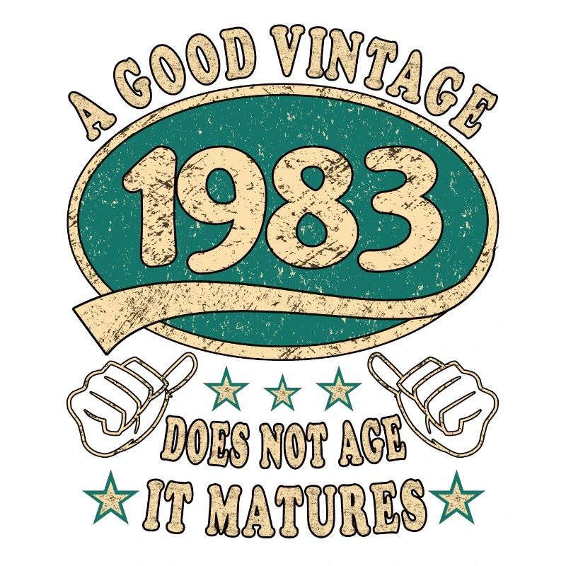 40e anniversaire 1983 40s Bon millésime