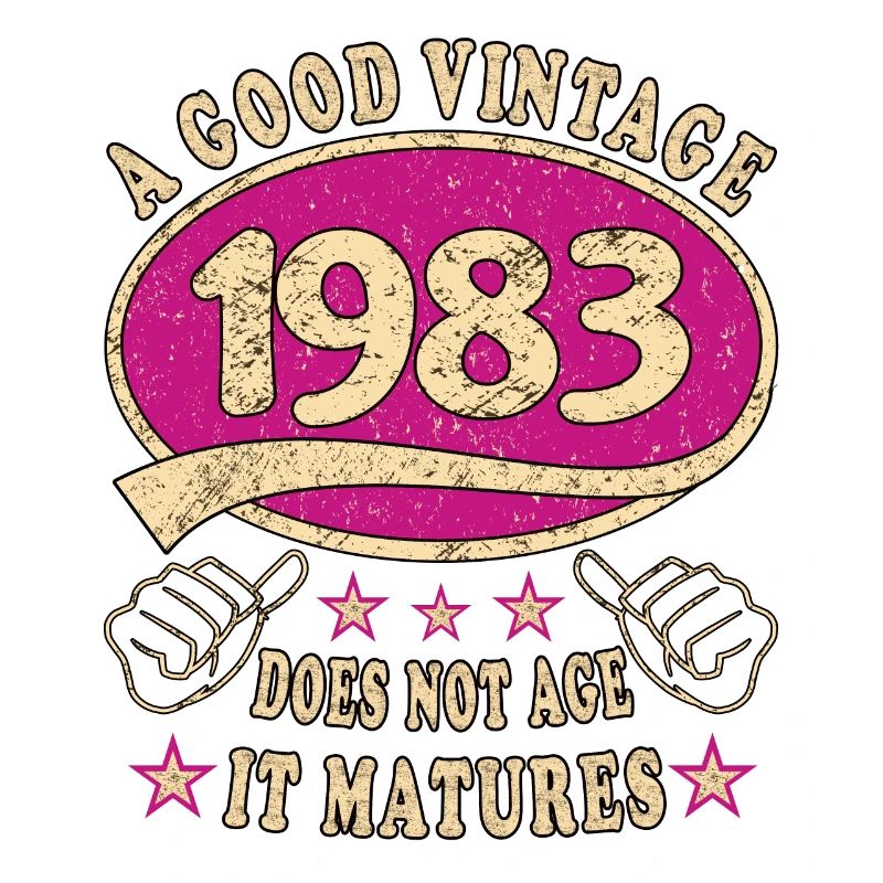 40e anniversaire 1983 40s Bon millésime