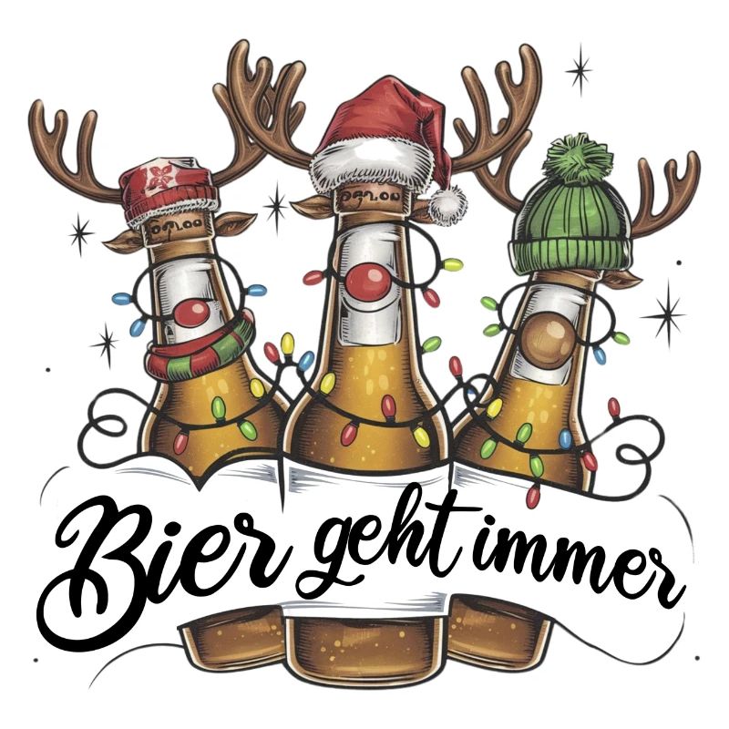 Biertrinker Weihnachtsbier Maßbier geht immer