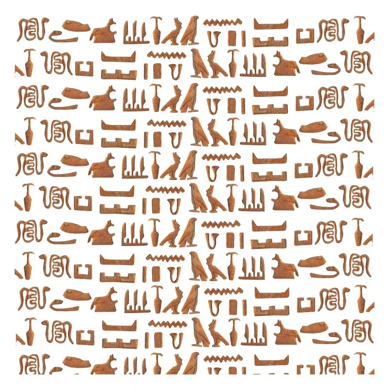 Ancient Egypt, hieroglyphic pattern, gift idea