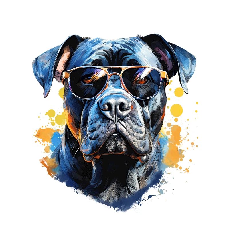 Cane Corso mit Sonnenbrille