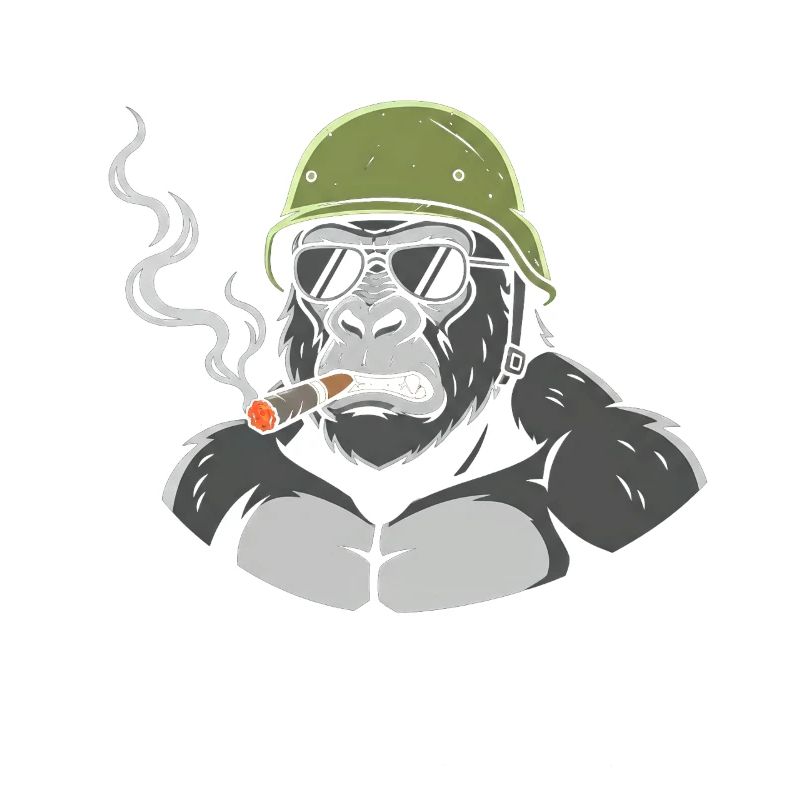 Gorilla Commando with Cigar