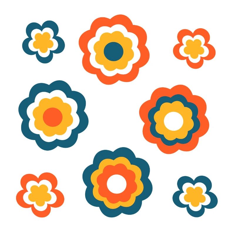 70s Flower Pattern