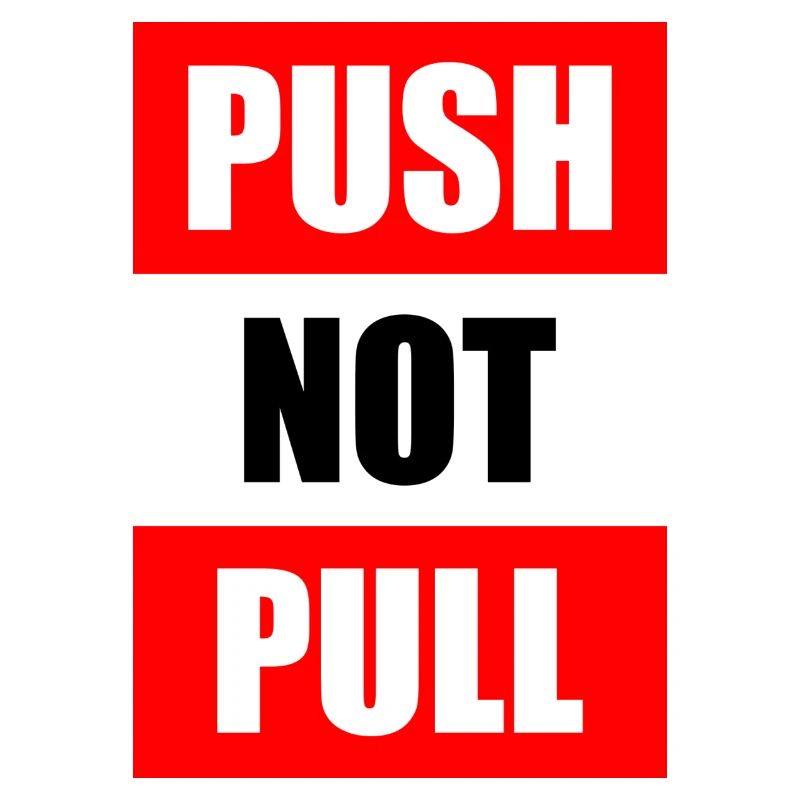 Push not pull