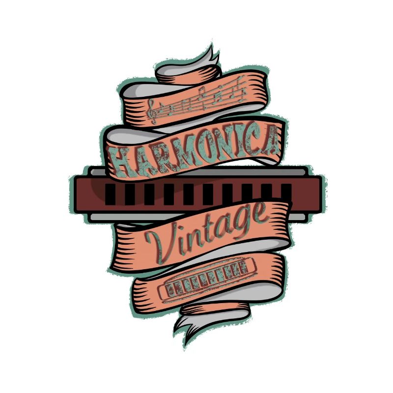 Vintage harmonica for harmonica player