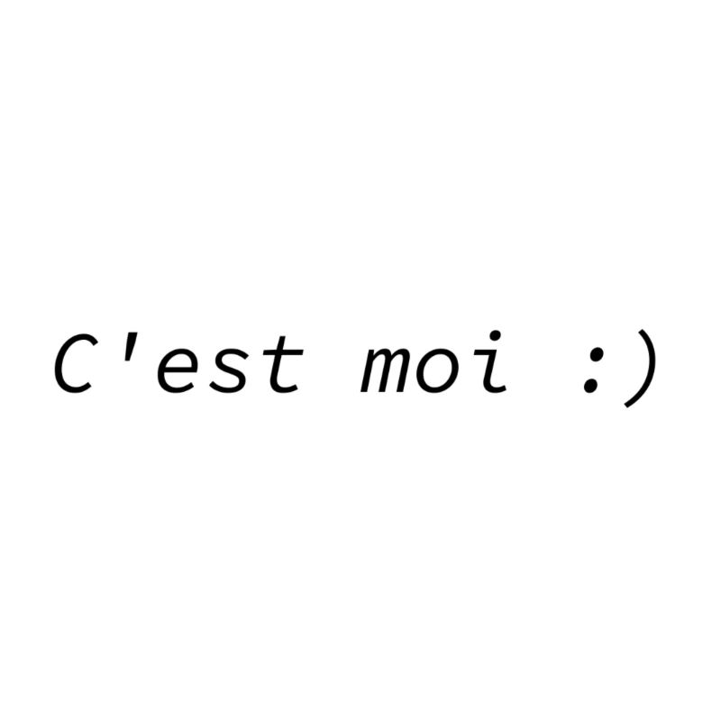 C'est moi :)