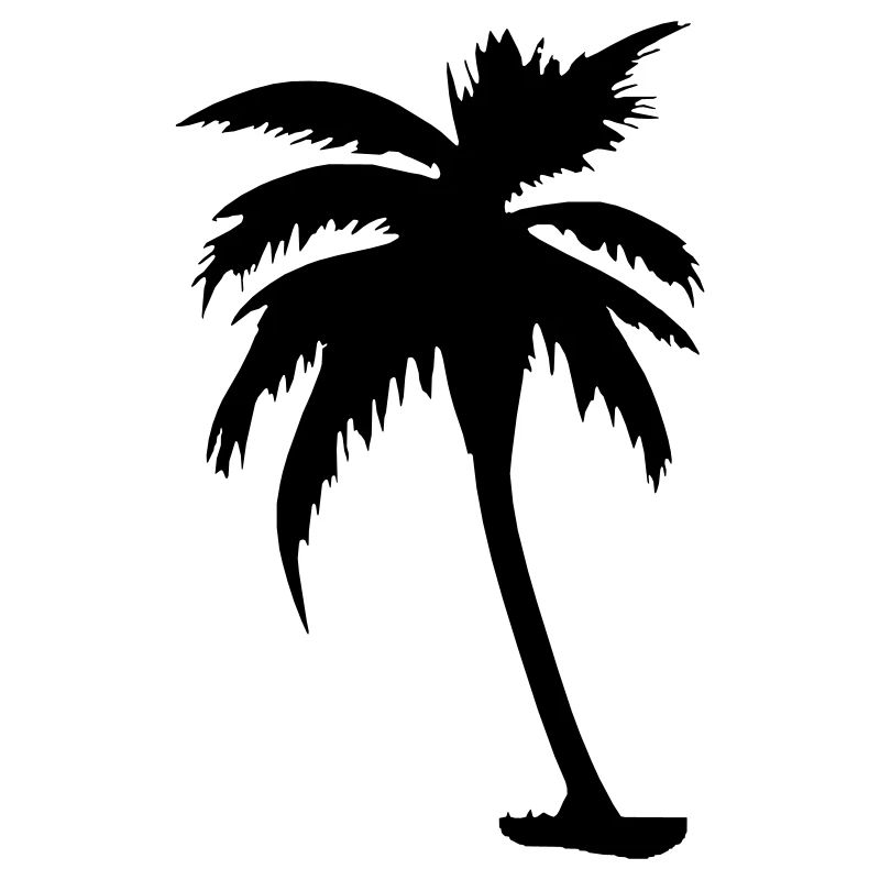 Tropical Beach Paradise Palm Sun Vector 7