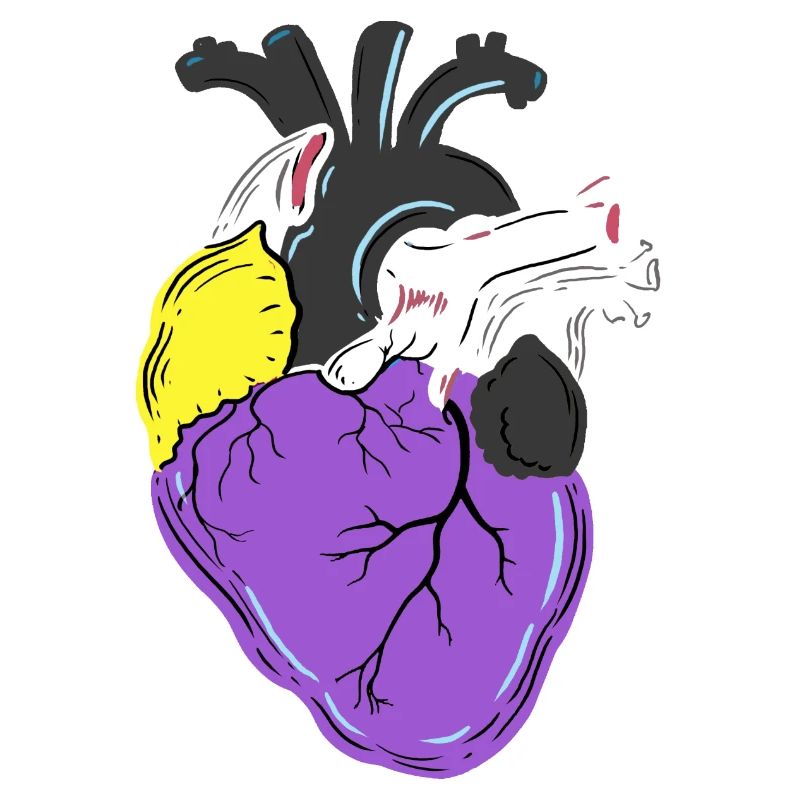Nonbinary Pride Heart Nonbinary Pride
