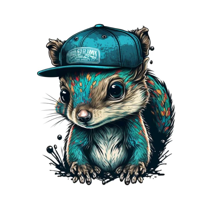 cooles Eichhörnchen mit Cap