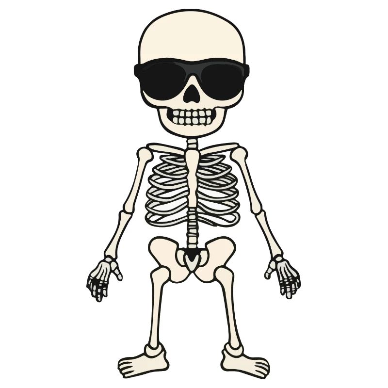 Skeleton Comic Halloween Cool