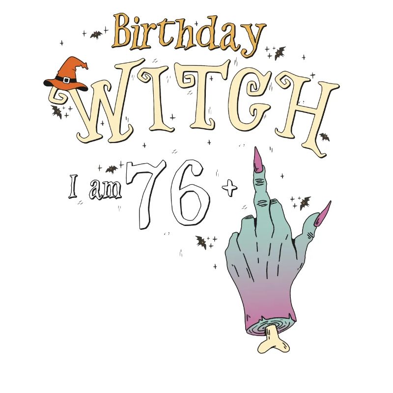 77. Geburtstag Hexe Lustige HallowQueen Trick oder