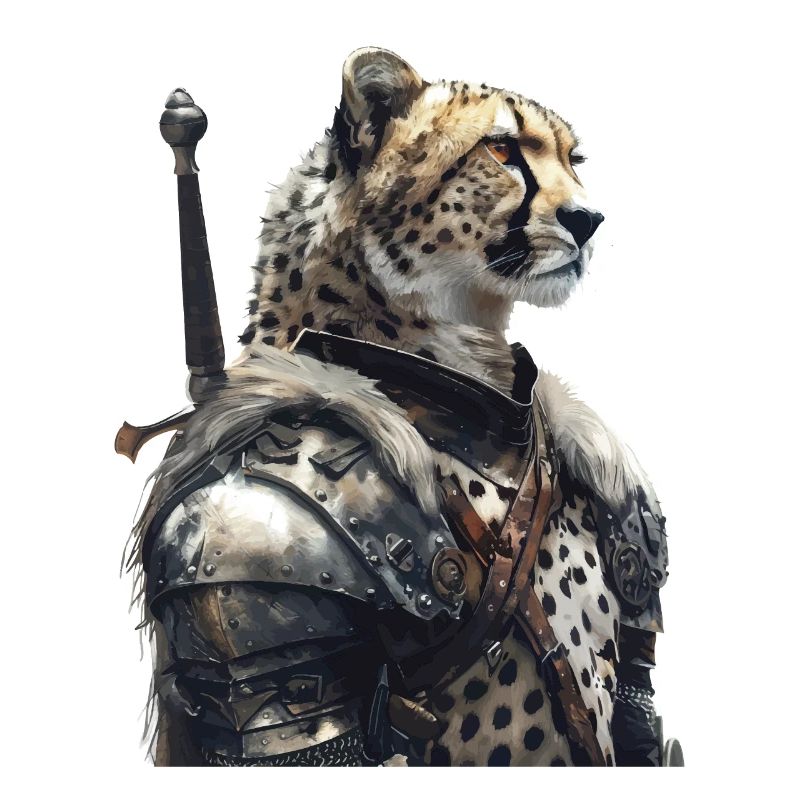 Chevalier guépard Moyen Âge