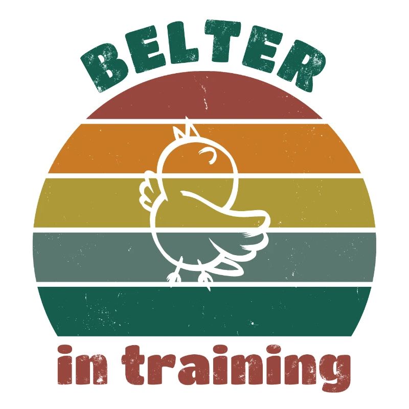 Belter in training - retro dark distressed