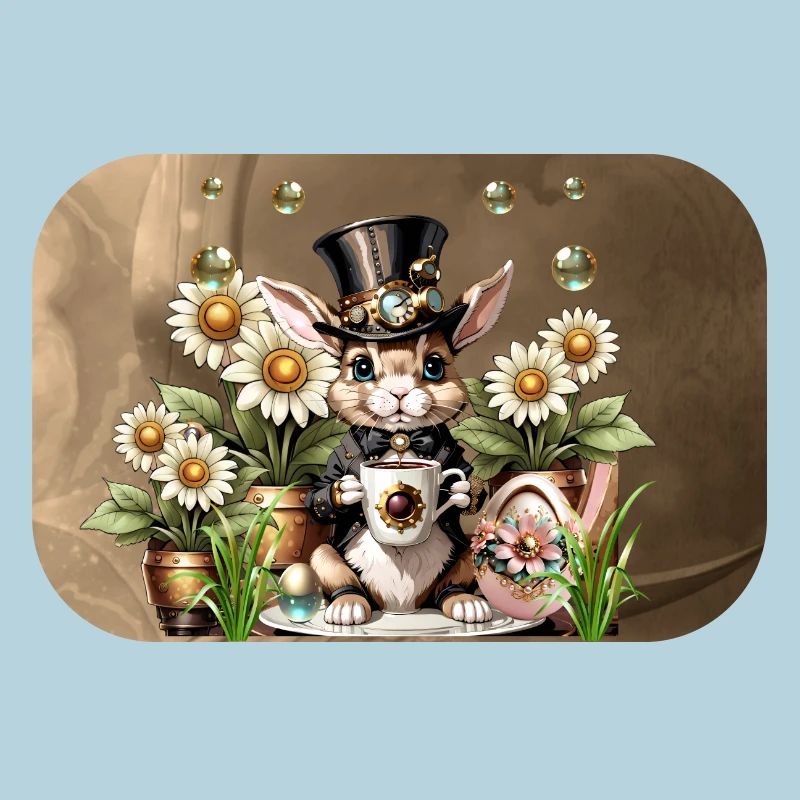 This cute Steampunk Easter Bunny is here