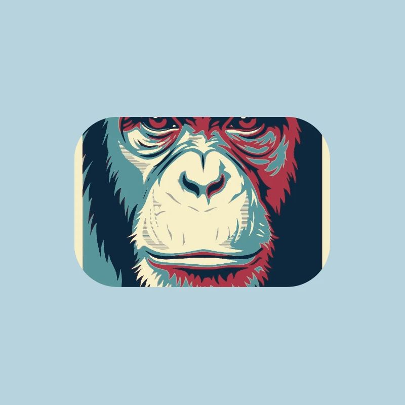 Affiche pop art Monkey Thinking