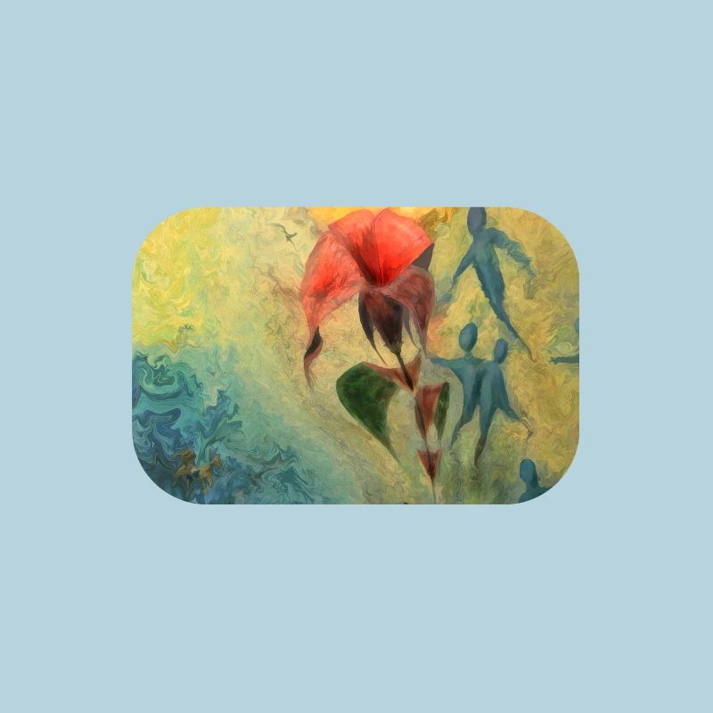 Scène florale abstraite