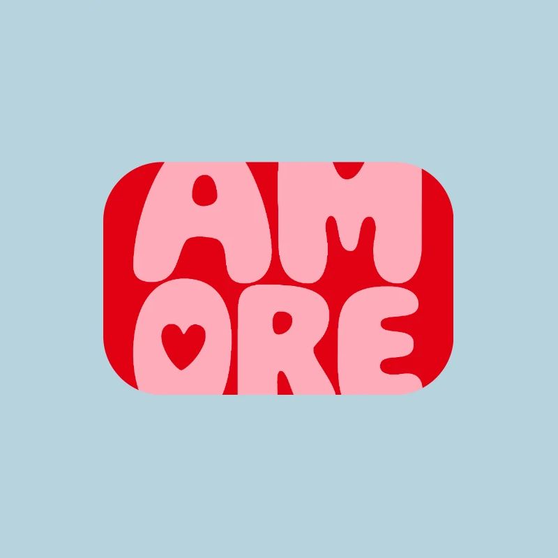 Amore Retro Bubblenschrift