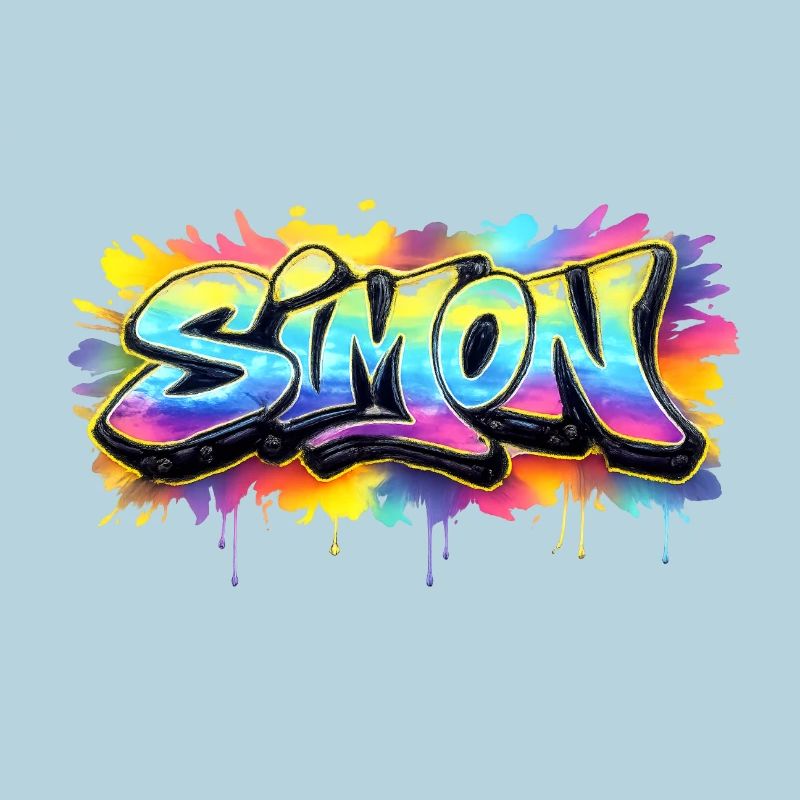 Graffiti SIMON Name Gift Ideal Printable