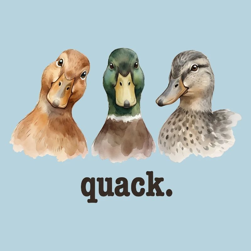Duck Quacking Funny Duck Lover Croaking