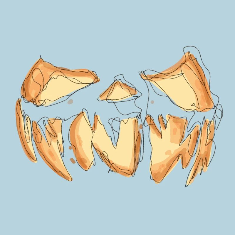 Pumpkin Face Halloween Scribble