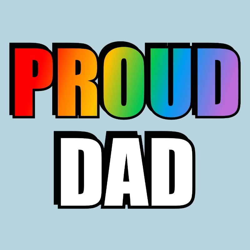 Rainbow Pride Dad Design