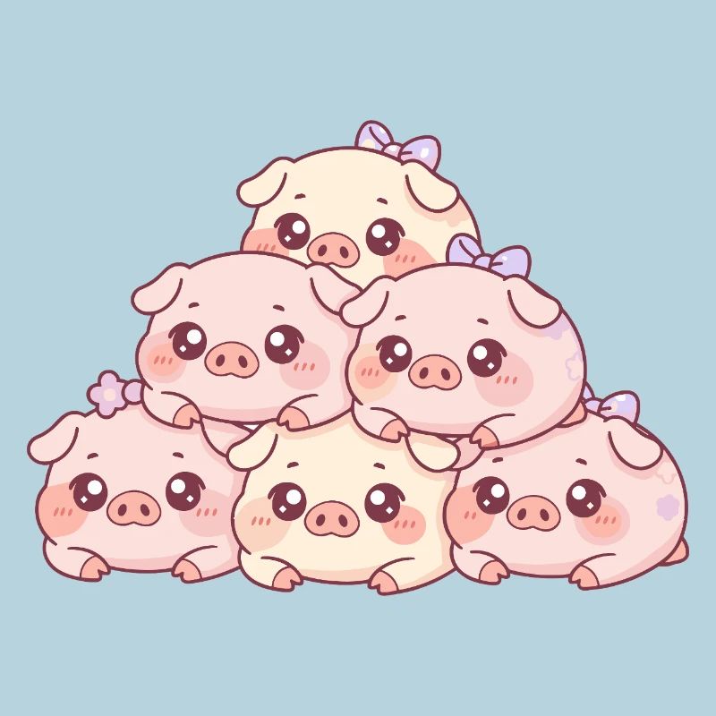 Pyramide de cochons câlins