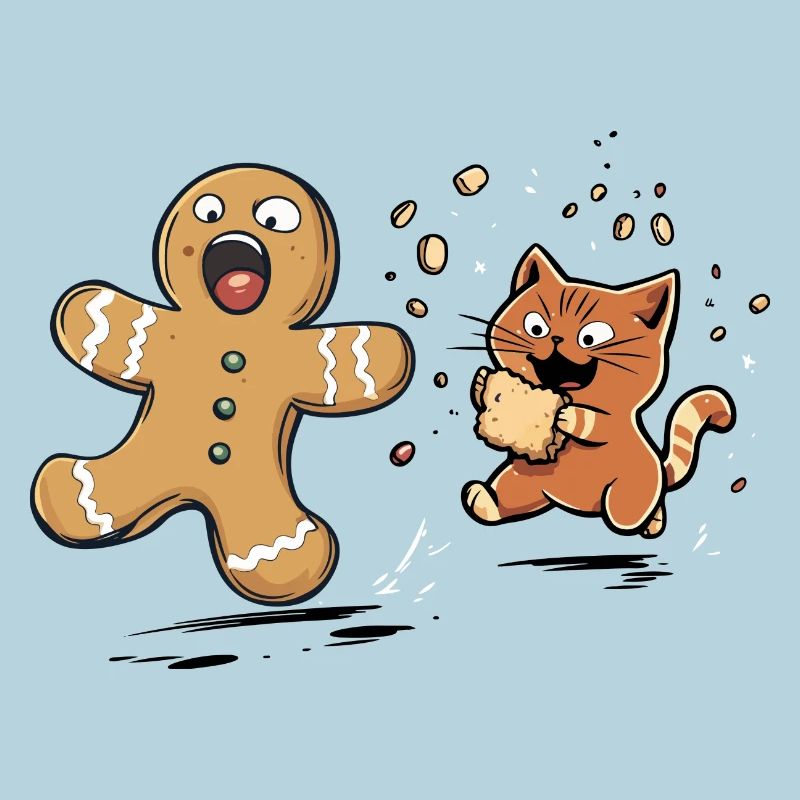 Chat de Noël, Dent sucrée, Amateur de biscuits