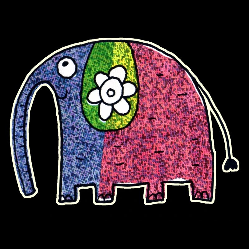 Mignon éléphant coloré Eli