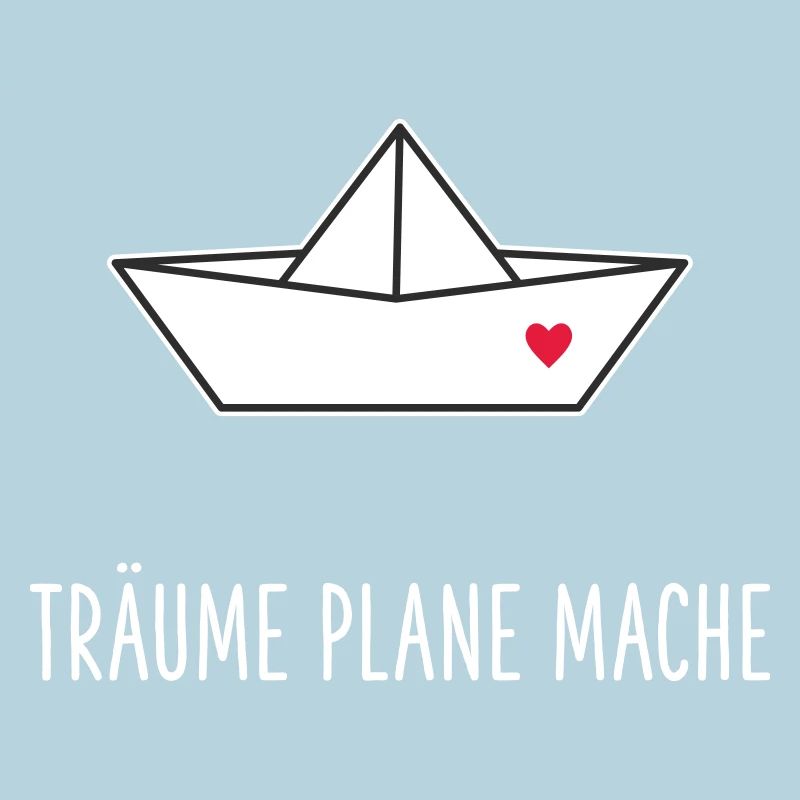 Träume Plane Mache Boot Herz