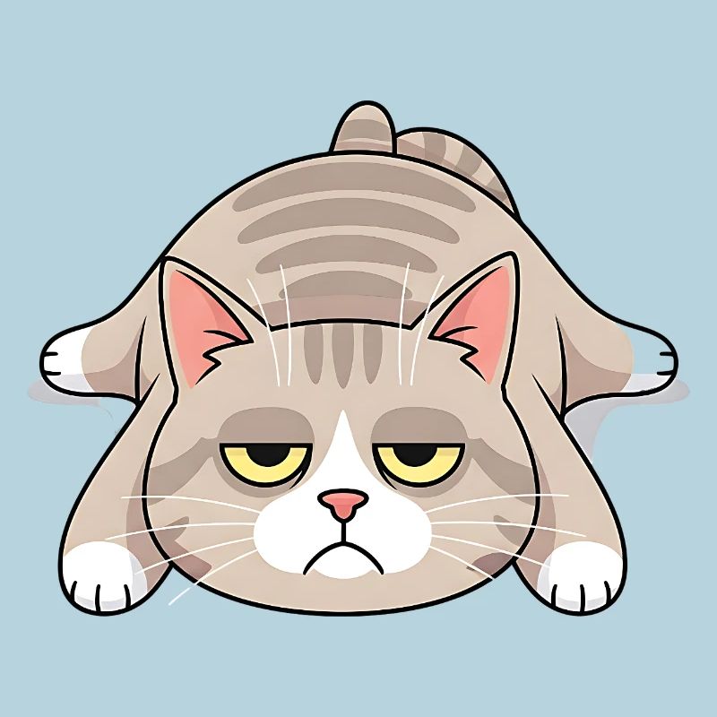 Grimmige Langschläfer-Katze Morgenmuffel