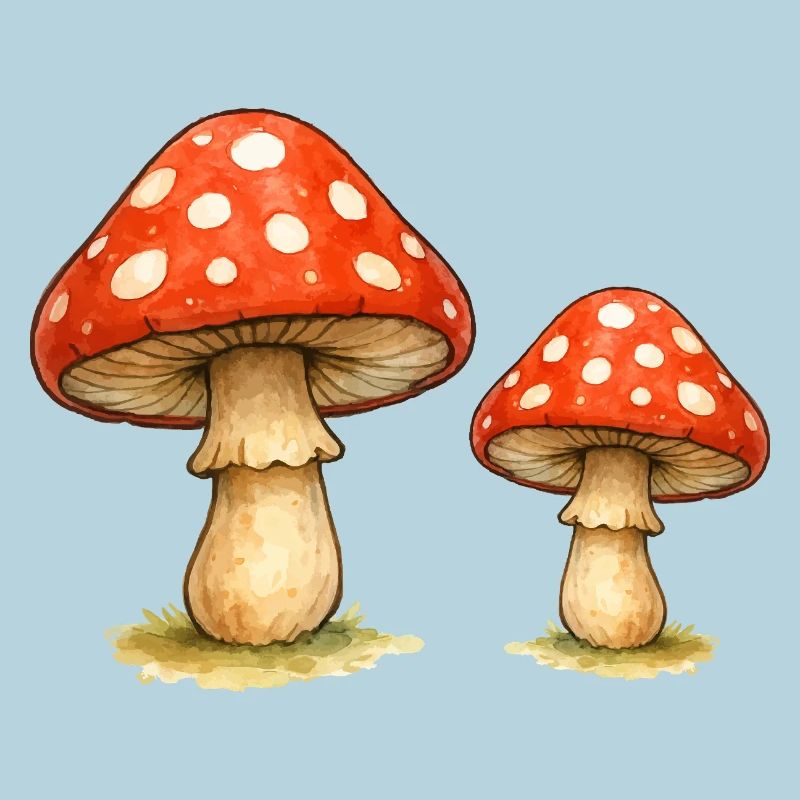 Red Toadstool Duo