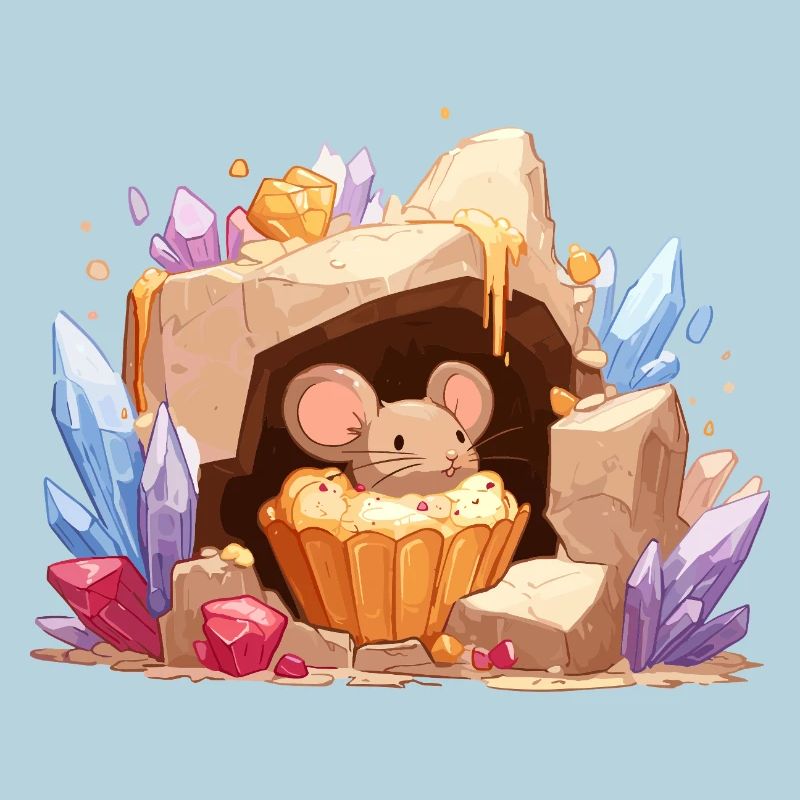 Crystal Cave Mouse Cake