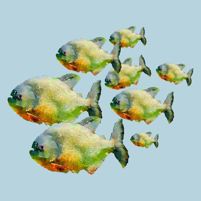 Poisson dans un banc