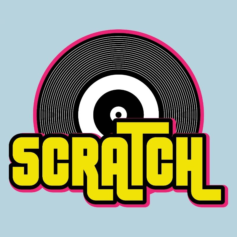 Graphique de disque vinyle Scratch DJ