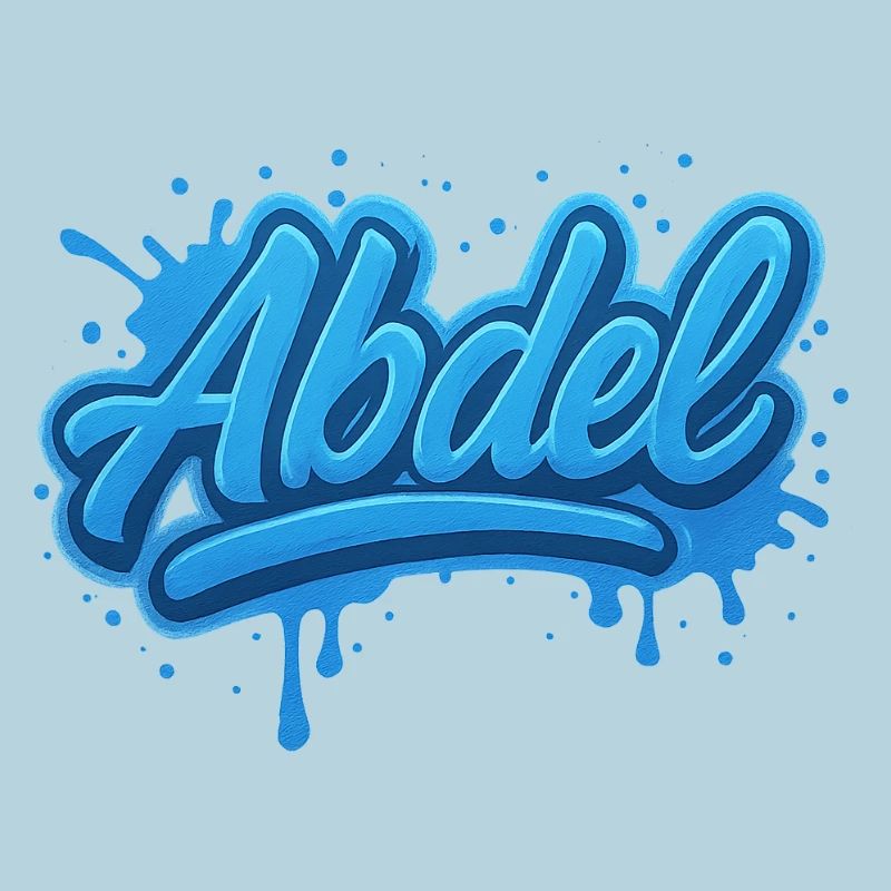 Graffiti Name Abdel ideal gift printable on