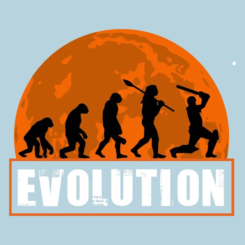 Évolution de la silhouette du joueur de cricket et du batteur