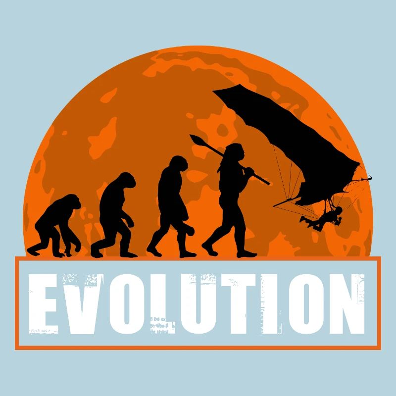 Evolution of Hang Glider Pilot Sunset Design