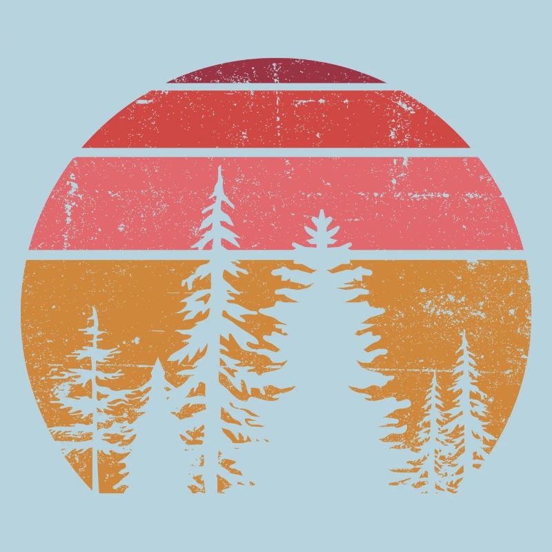 Solar Pine Silhouette