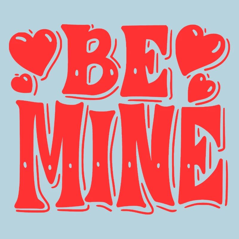 Be Mine Hearts Rétro