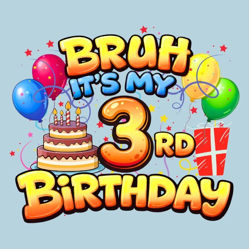 3. Geburtstagsshirt 3. Geburtstagsgeschenk Junge Mädchen 3.