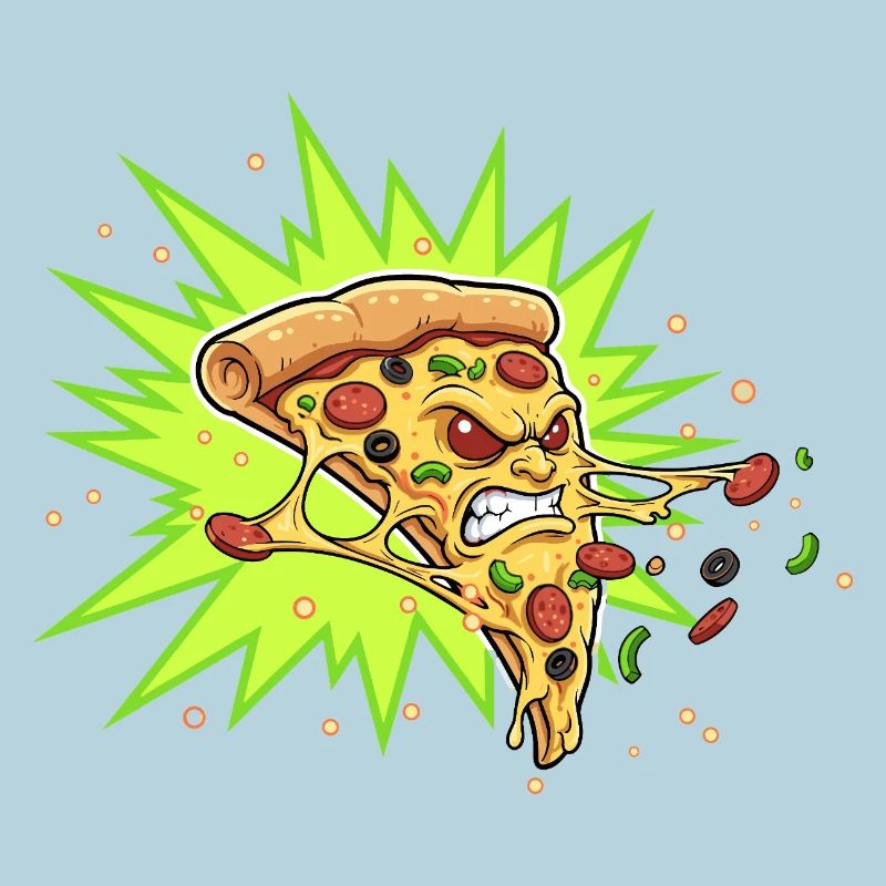 Pizza Slice Aggressor Neonburst