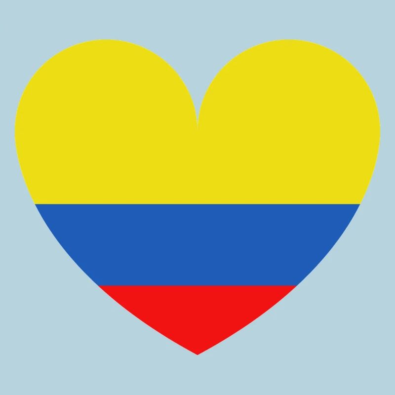 Cœur Drapeau Colombie