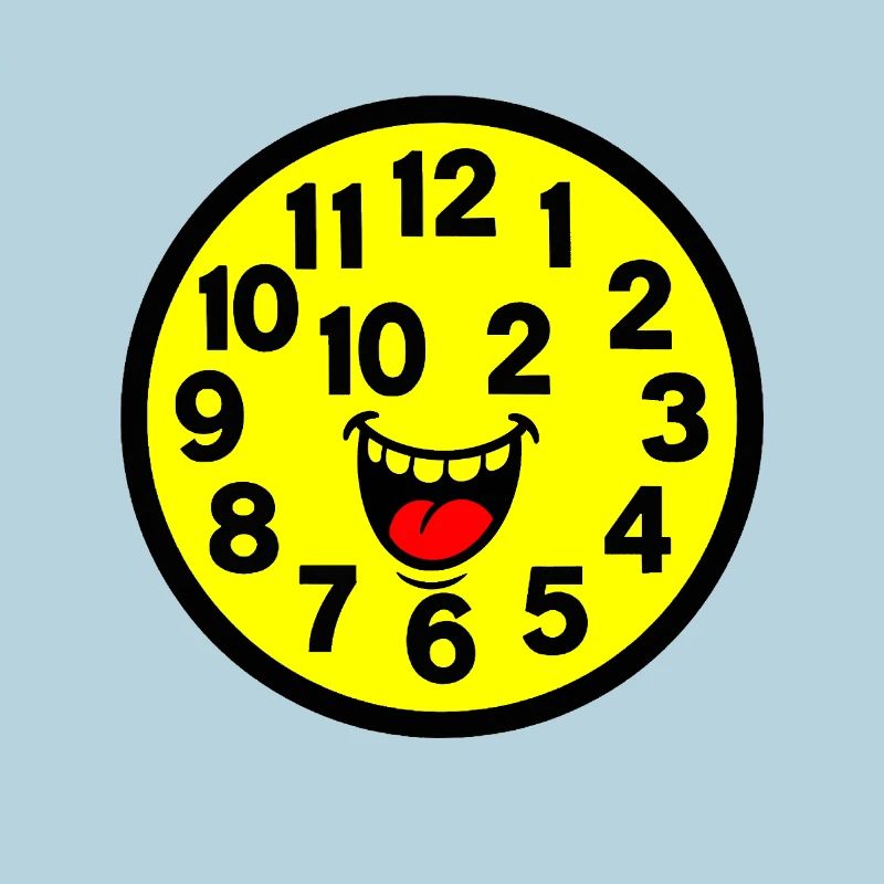 Cheerful Parodized Clock Design