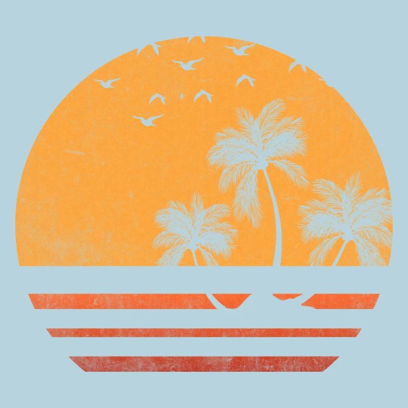 Palm Sunset Silhouette