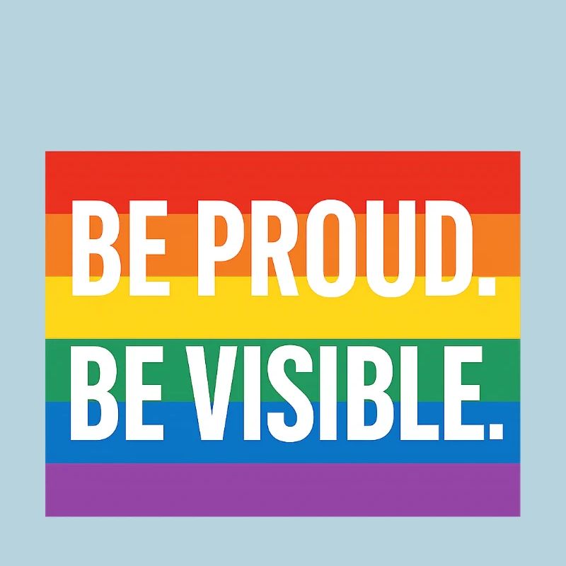 Regenbogen Pride Statement Design