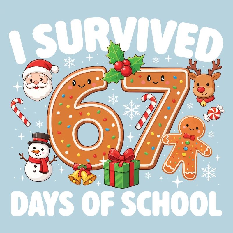 67 Days Survived Funny Student School Meme