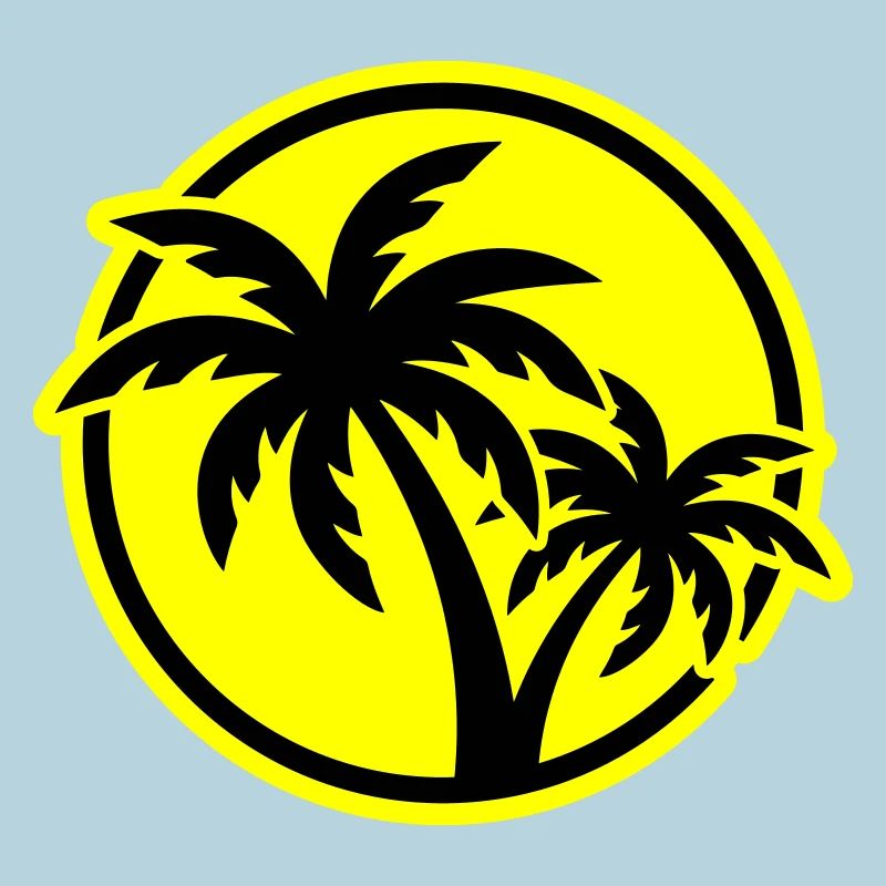 Plage symbole de Palm Tree