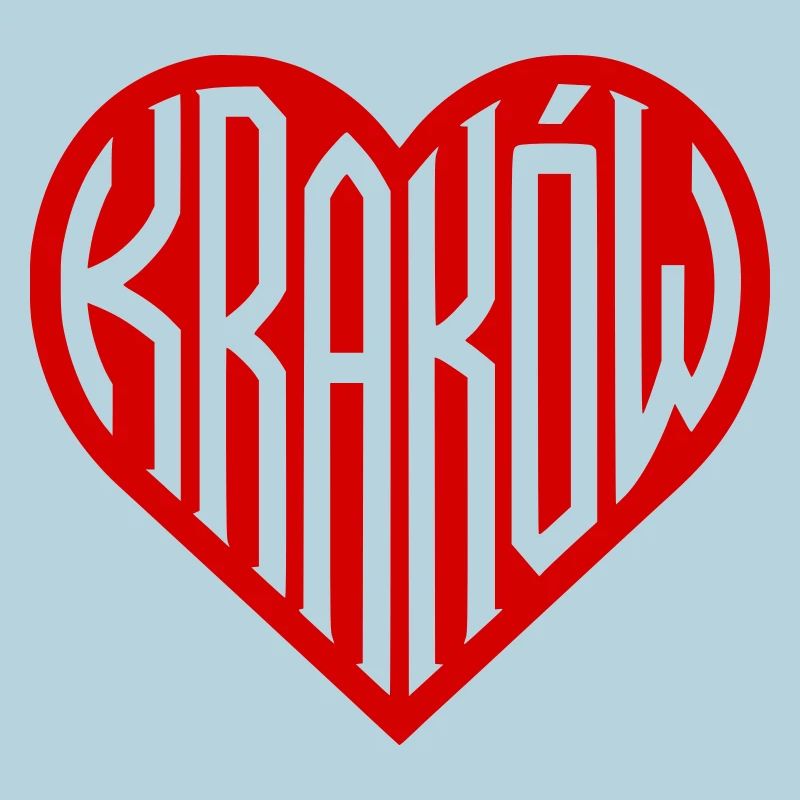 Krakow Herz Typografie